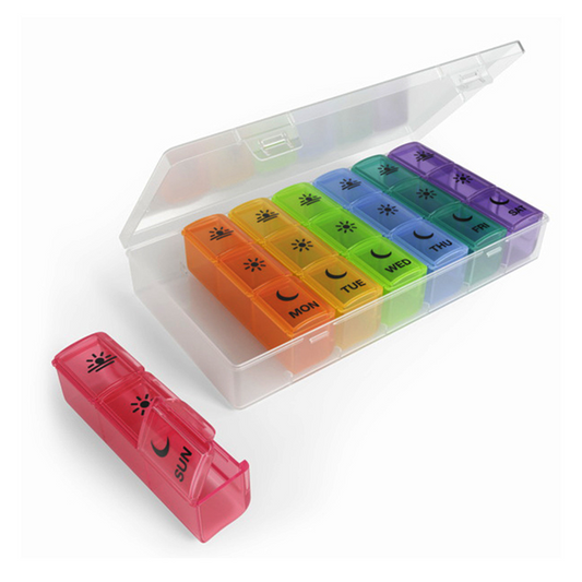 Ezy Dose Weekly 3x Day Pill Planner, Rainbow Health Care Pasteur Pharmacy