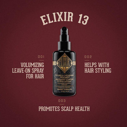 18.21 Man Made Elixir 13 Sweet Tobacco Styling & Thickening Treatment 3.4 oz Hair Styling Treatment Pasteur Pharmacy
