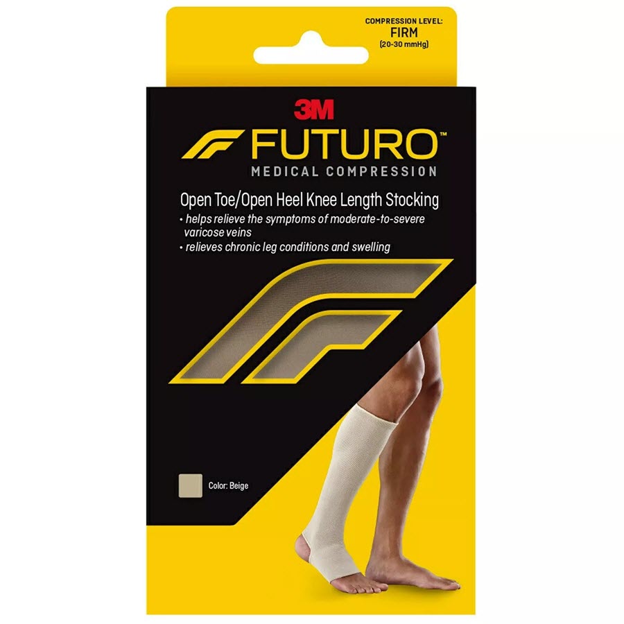 Futuro Unisex Therapeutic Stocking Open Toe Large 1 Pr Health & Beauty Pasteur Pharmacy