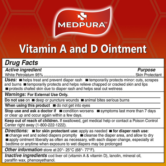 Medpura Oi 95% 113Gm Vita A&D First Aid Pasteur Pharmacy