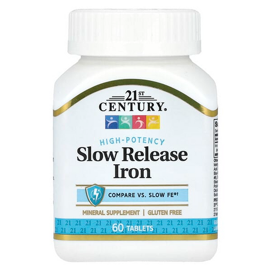 21st Century Iron 45Mg Slow Release,Tablets 60Ct Vitamins & Supplements Pasteur Pharmacy