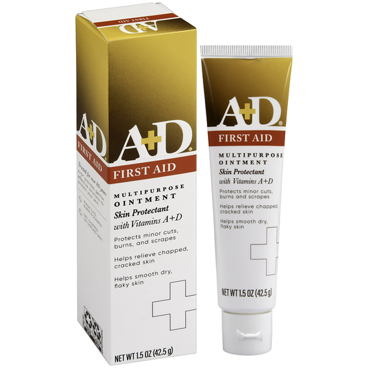 A+D First Aid Multipurpose Ointment, Skin Protectant With Vitamins A + D, 1.5 Oz (42.5 G) First Aid Pasteur Pharmacy