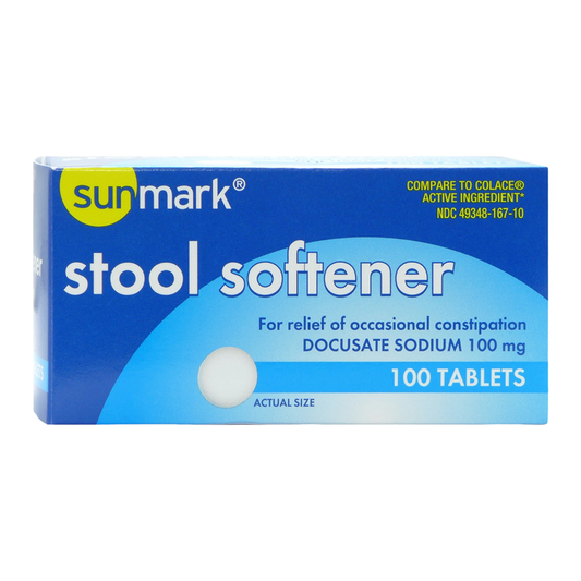 GeriCare Health Star Docusate Sodium Stool Softener Tablets, 100 Mg Health & Beauty Pasteur Pharmacy