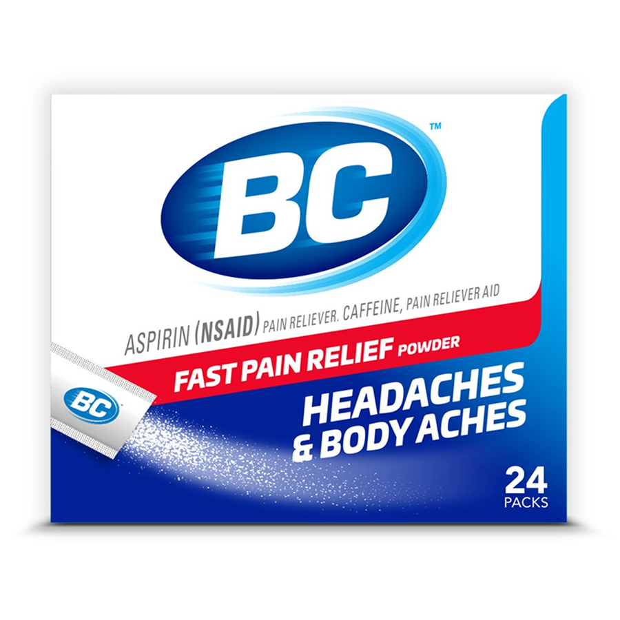 BC Powder Max Strength Stick Packs – Fast Pain Relief Powder, 24 ct Medicine & Drugs Pasteur Pharmacy