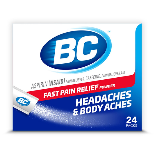 BC Powder Max Strength Stick Packs – Fast Pain Relief Powder, 24 ct Medicine & Drugs Pasteur Pharmacy