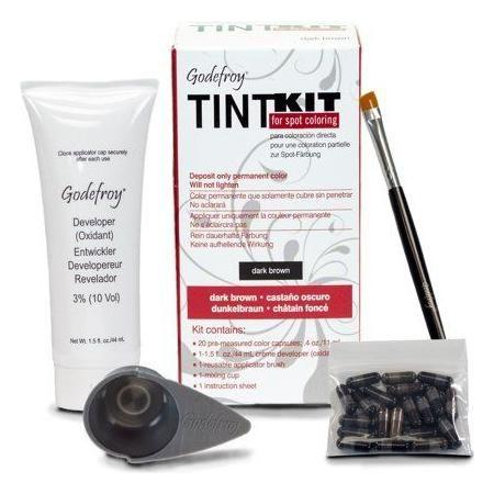 Godefroy Tint Kit Dark Brown - 20 Application Kit Eyebrow Tint Kit Pasteur Pharmacy