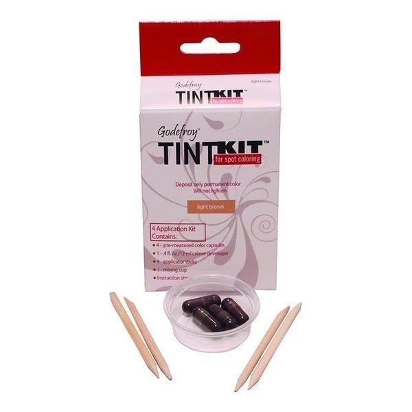 Godefroy Tint Kit Light Brown - 4 Application Kit Hair Color Kit Pasteur Pharmacy