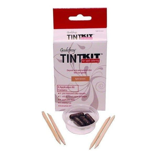 Godefroy Tint Kit Light Brown - 4 Application Kit Hair Color Kit Pasteur Pharmacy