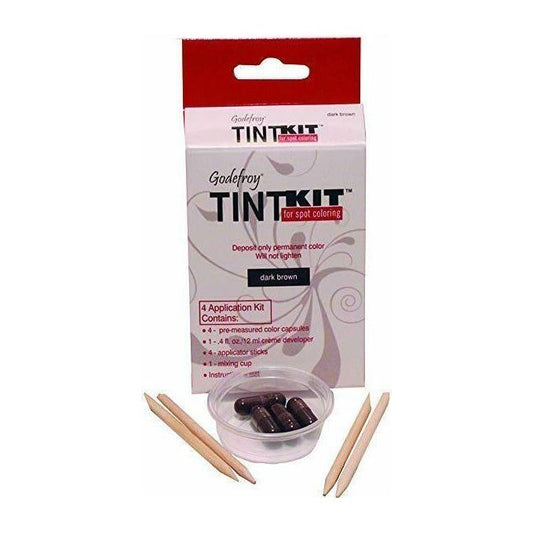 Godefroy Tint Kit Dark Brown - 4 Application Kit Hair Color Kit Pasteur Pharmacy