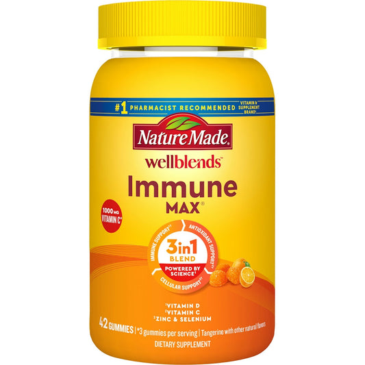Nature Made Immune Max, Tangerine, 3 In 1 Blend, Gummies Vitamins & Supplements Pasteur Pharmacy