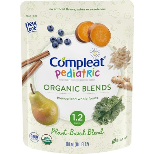 Compleat Nestle Organic Blends Pediatric Plant Base Protein Tube Feeding, 10 Fluid Ounce Pouch, 24 Per Case Pet Vitamins & Supplements Pasteur Pharmacy