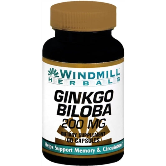 Windmill Ginkgo Biloba 200 Mg Capsules Vitamins & Supplements Pasteur Pharmacy