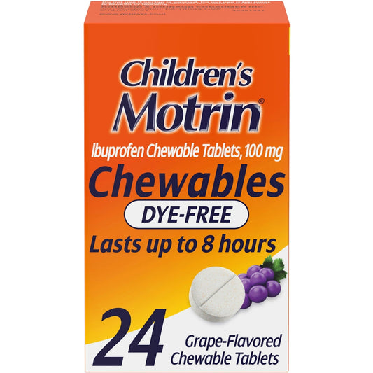 Motrin Chd Cw 100 Mg 24 Grape Df Grapes Pasteur Pharmacy