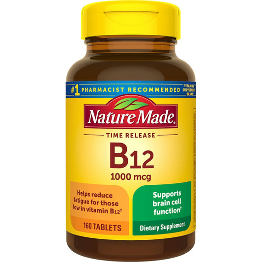 Nature Made Vitamin B12 1000 Mcg Time Release Tablets Vitamins & Supplements Pasteur Pharmacy