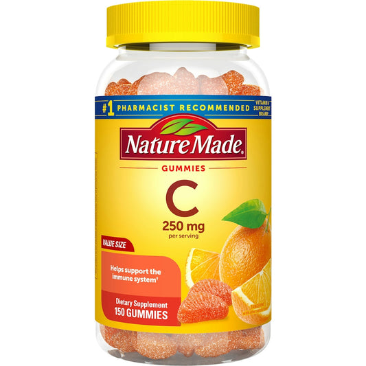 Nature Made Vitamin C Gummies 250 Mg, 150 Count Value Size, For Immune Support Vitamins & Supplements Pasteur Pharmacy
