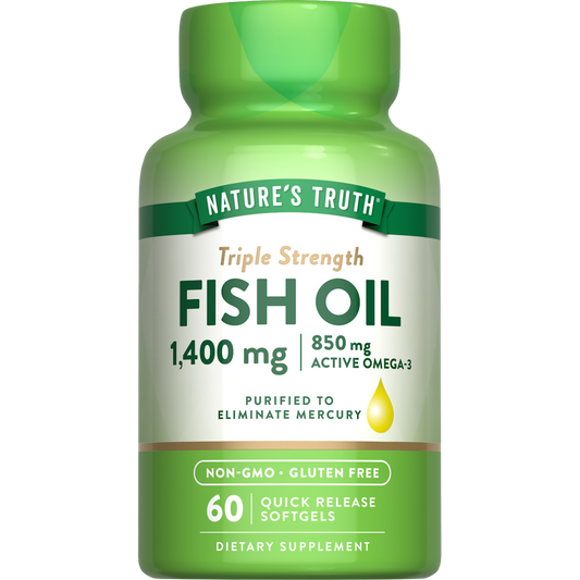 Nature's Truth Triple Strength Fish Oil 1360 Mg Capsules Vitamins & Supplements Pasteur Pharmacy