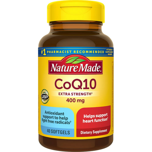 Nature Made Co Q10, Extra Strength, 400 Mg, Softgels Vitamins & Supplements Pasteur Pharmacy