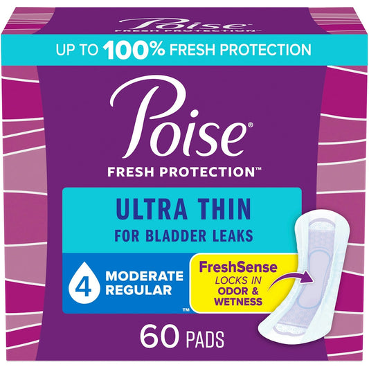 Poise Ultra Thin Postpartum Incontinence Pads, Moderate Absorbency, Regular Length Personal Care Pasteur Pharmacy