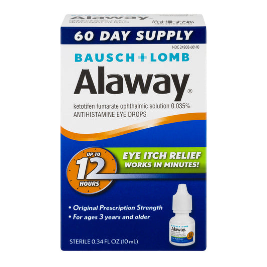 Alaway Eye Drops, Antihistamine, Original Prescription Strength Personal Care Pasteur Pharmacy