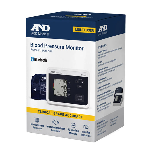 Advanced Bluetooth Blood Pressure Monitor, Upper Arm Gold Edition – Multi-User Sharing Blood Pressure Monitors Pasteur Pharmacy
