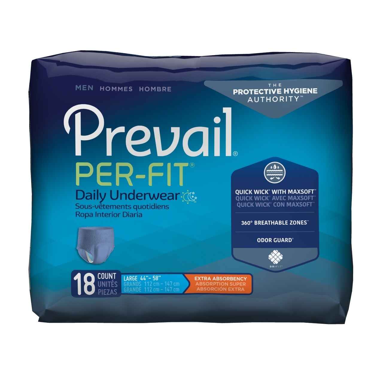 First Quality Prevail Per-Fit Men Pull On Absorbent Underwear Underwear Pasteur Pharmacy