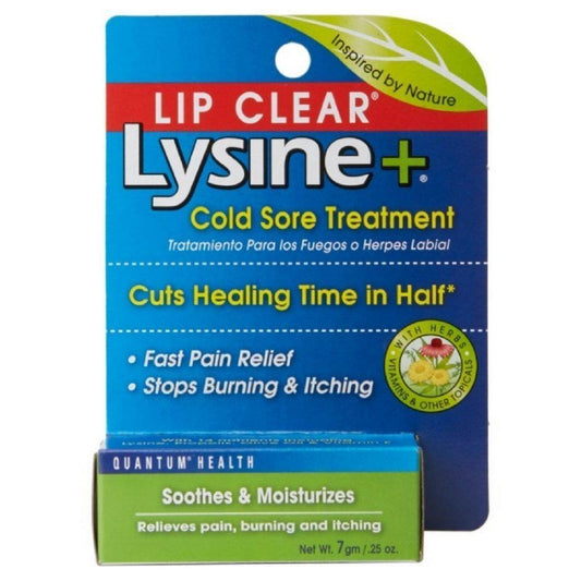 Quantum Health Lysine Plus Cold Sore Treatment Lip Clear Ointment By 0.25 Oz Lip Balms & Treatments Pasteur Pharmacy