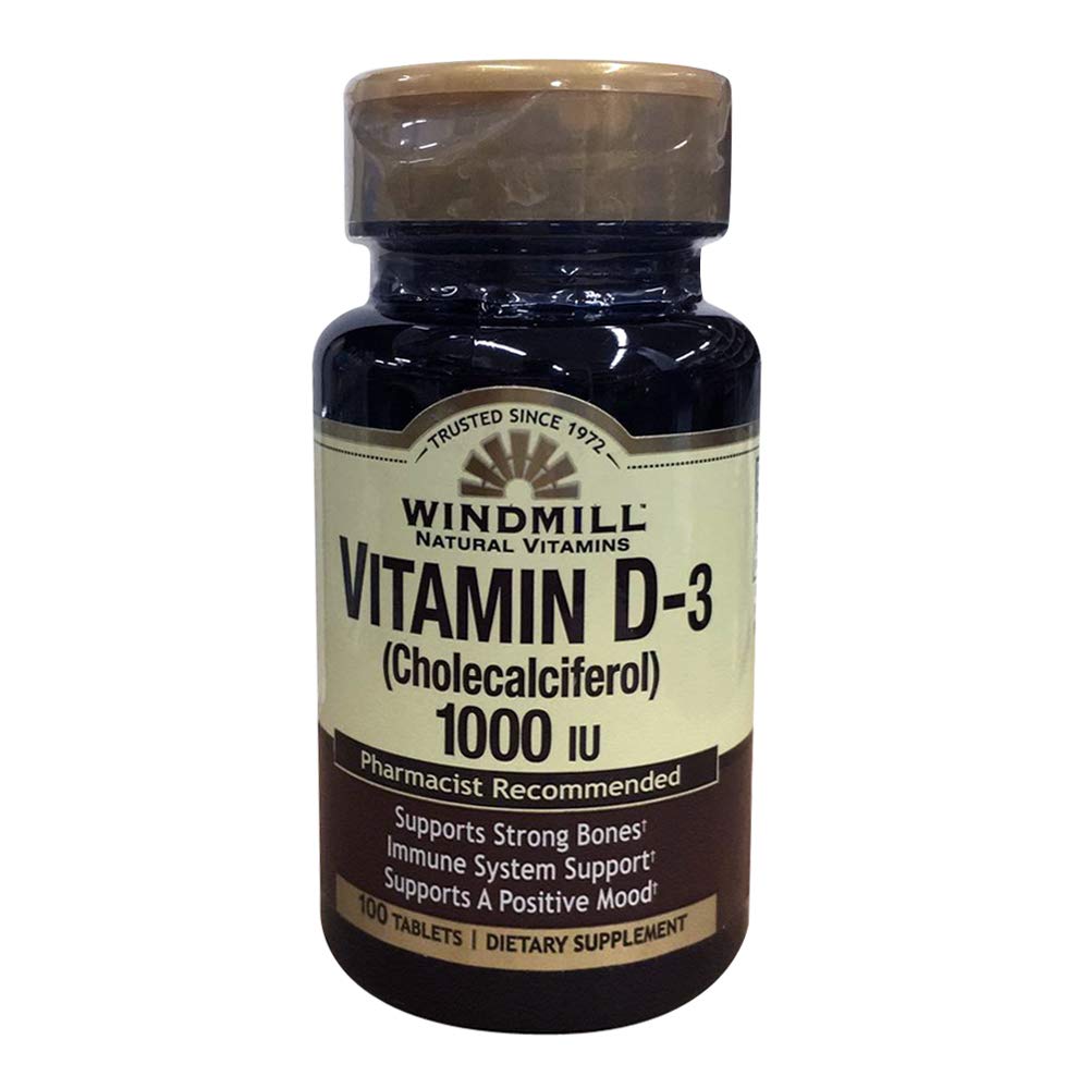 Windmill Natural Vitamin D 1000, Tablets Vitamins & Supplements Pasteur Pharmacy