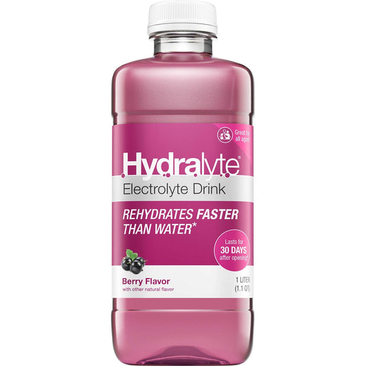 Hydralyte Electrolyte Berry Liquid 33.8 Oz Fitness & Nutrition Pasteur Pharmacy