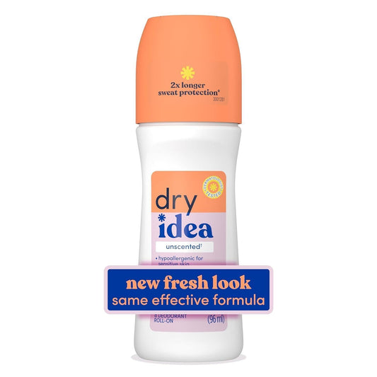 Dry Idea Advance Roll On Unscented Antiperspirant & Deodorant 3.25 Oz Deodorant Pasteur Pharmacy