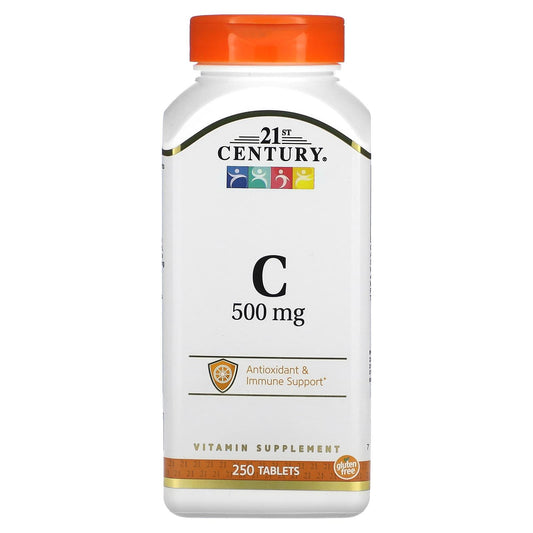 21st Century Vitamin C 500 Mg Tablets Vitamins & Supplements Pasteur Pharmacy