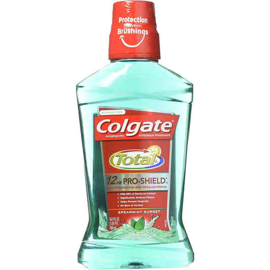 Colgate Total, Mouthwash, Antibacterial, Spearmint, 16.9 Fl Oz Mouthwash Pasteur Pharmacy