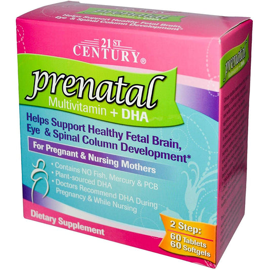 21st Century Prenatal Multivitamin + Dha Kit Tablets Softgels 120Ct Vitamins & Supplements Pasteur Pharmacy