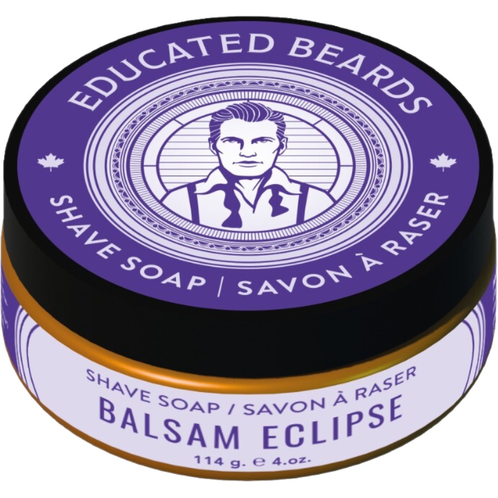 Educated Beards Balsam Eclipse Shave Soap 4 oz Shave Soap Pasteur Pharmacy