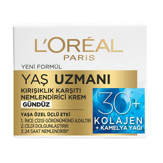 Crème hydratante anti-rides L'Oréal Paris pour peaux matures - Réduit les ridules et hydrate pendant 24 heures
