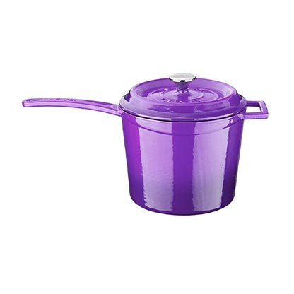 Casserole en fonte Lava Mor - Ustensile de cuisine rond durable, allant au four, 18 cm de diamètre, pour les cuisiniers amateurs et les passionnés de cuisine