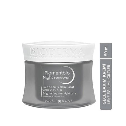 Bioderma Pigmentbio Night Renewer - Crema de noche antiedad para pieles sensibles con beneficios iluminadores y reafirmantes