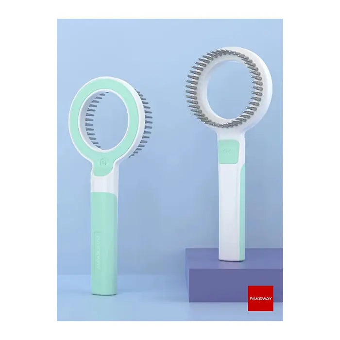 Brosse de toilettage et de massage grossissante Pakeway série O+, 1 pièce