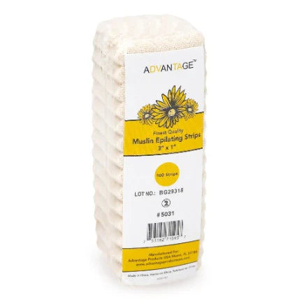 Advantange Muslin Epilating Strips 3' x 1' 100 ct Skin Care Pasteur Pharmacy