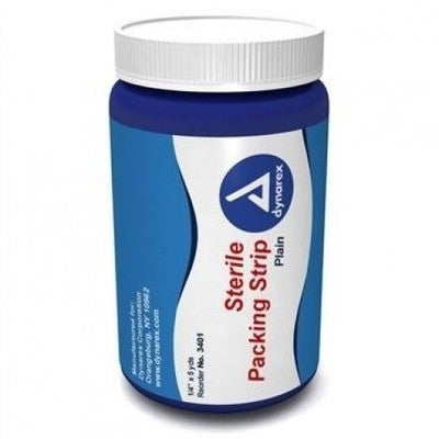 Sterile Plain Packing Strip 2" X 5yd By Dynarex 3404 Packing Gauze Packing Tape Pasteur Pharmacy