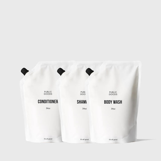 Shower Essentials Refill Bundle Public Goods