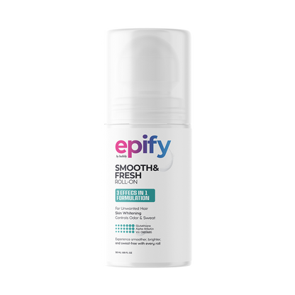 Epify 3-in-1 Underarm Roll-On Unisex, Hair Growth Minimizer, Dark Spot Corrector & Odor Control