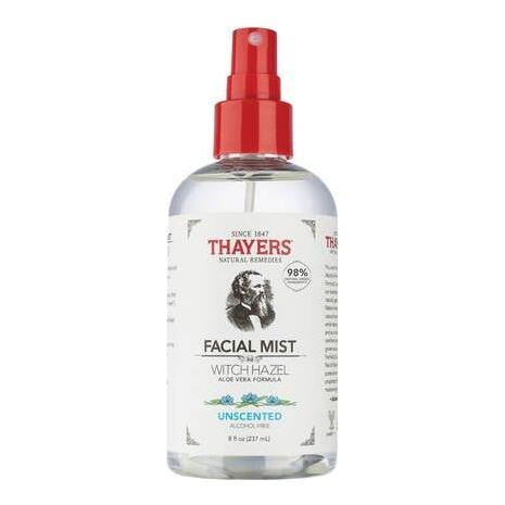 Thayers Facial Mist Unscented Witch Hazel 8 oz Facial Mist Pasteur Pharmacy