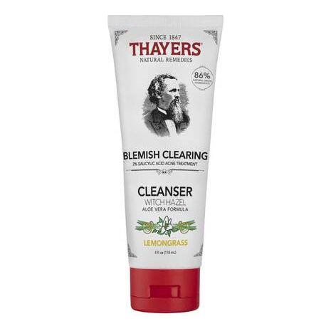Thayers Blemish Clearing Cleanser Lemon Witch Hazel 4 oz Blemish Clearing Cleanser Pasteur Pharmacy