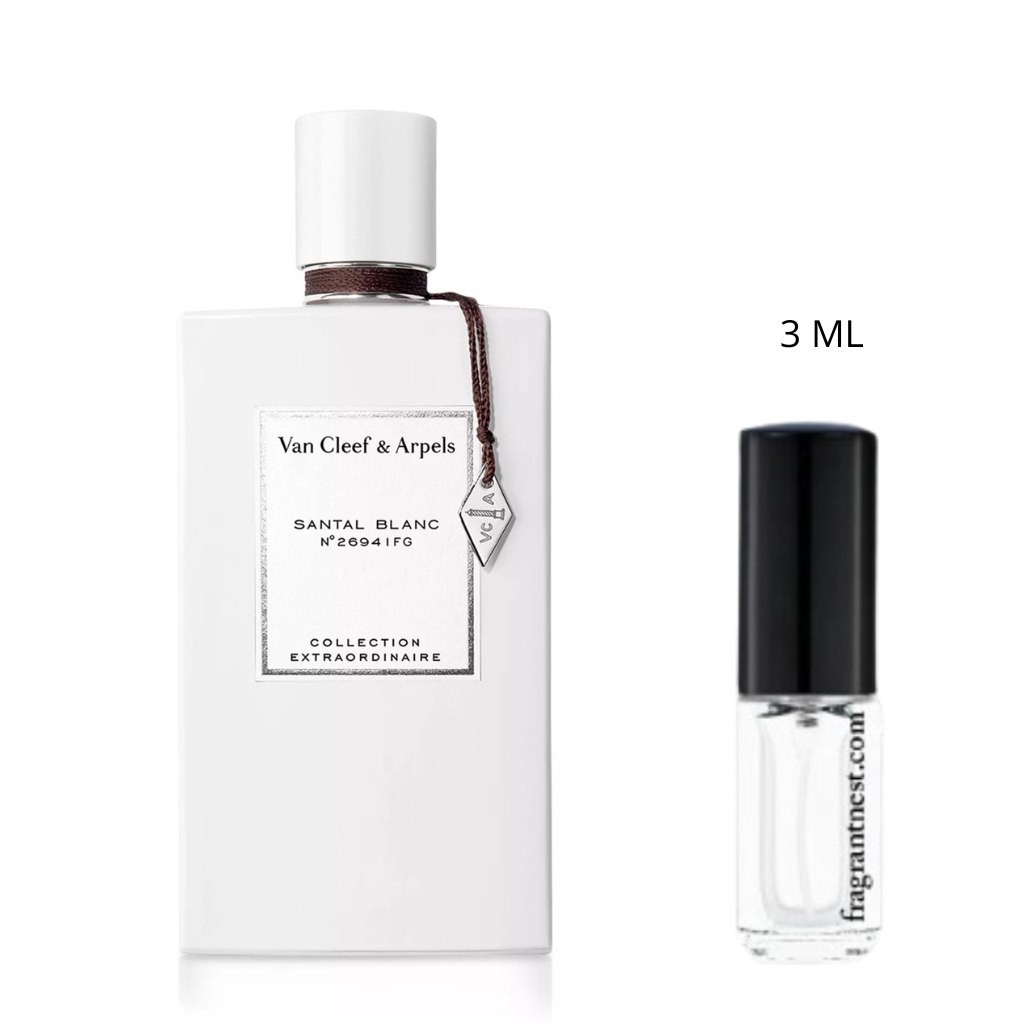 Van Cleef & Arpels Santal Blanc Eau De Parfum Travel Spray | Sample Fragrant Nest 3mL Glass Spray (45 Sprays)