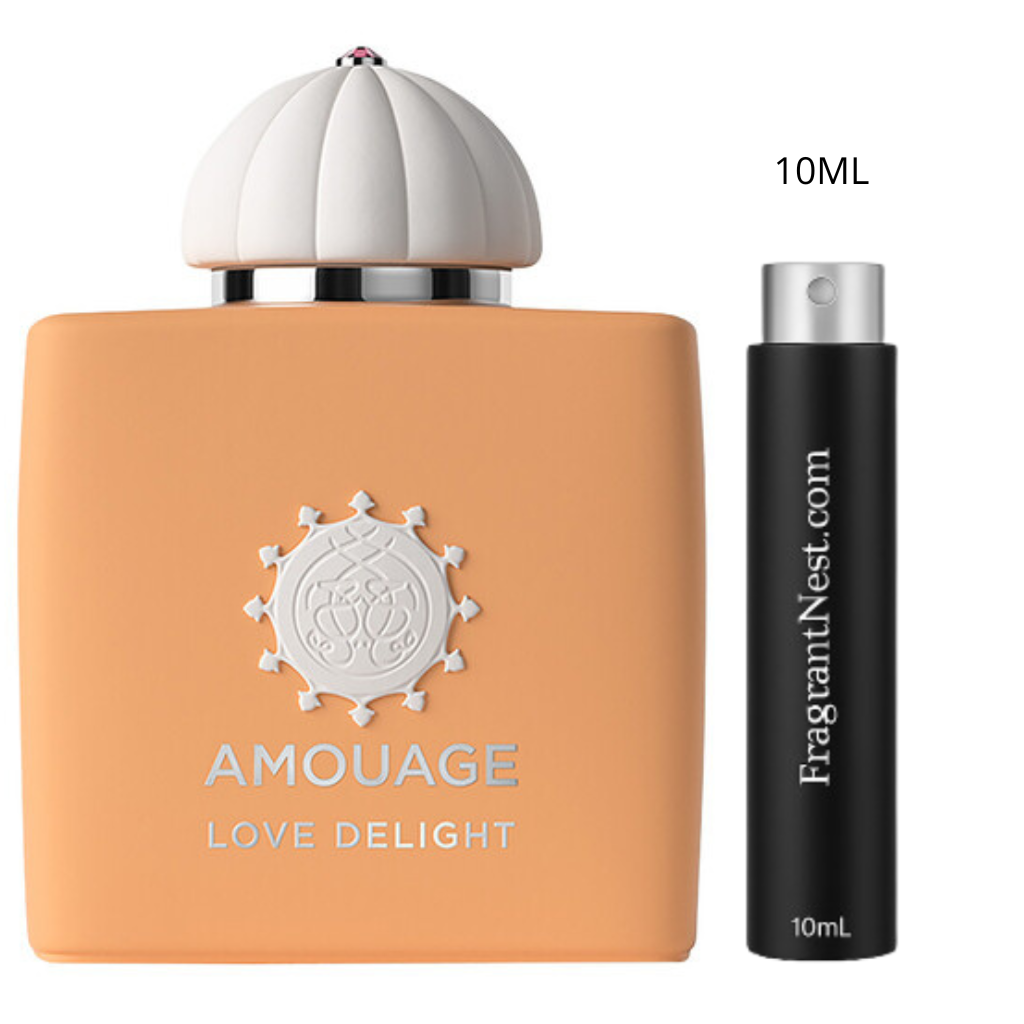 Amouage Love Delight Eau De Parfum Travel Spray | Sample Fragrant Nest 10mL Glass Spray (150 Sprays)