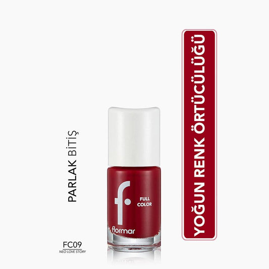 Flormar Full Color High-Pigment Nail Polish FC09 Neo Love Story