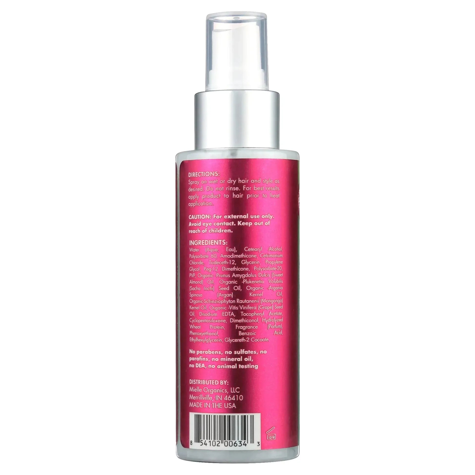 Mielle Mongongo Oil Thermal & Heat Protectant Spray 4oz Heat Protectant Spray Pasteur Pharmacy