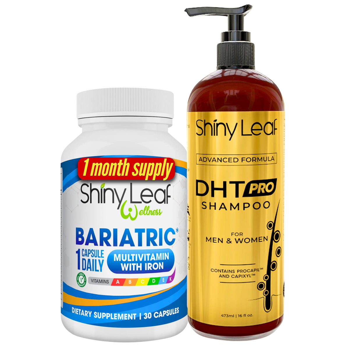 Bariatric Multivitamin with Iron With DHT Pro Shampoo