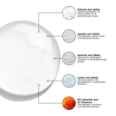 Ensemble de soins Cream Co. : Tonique AHA/BHA et hydratant à l'acide hyaluronique | Vegan, anti-imperfections, resserre les pores et illumine le teint pour les peaux sensibles