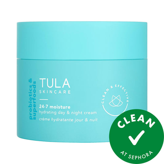 Hidratante 24/7: Crema hidratante facial de día y de noche - Con ácido hialurónico, péptidos y escualano para una piel firme, radiante y una hidratación durante todo el día